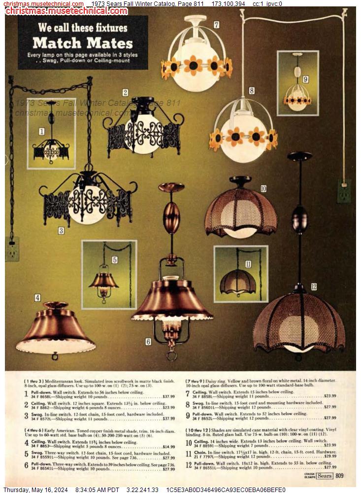 1973 Sears Fall Winter Catalog, Page 811