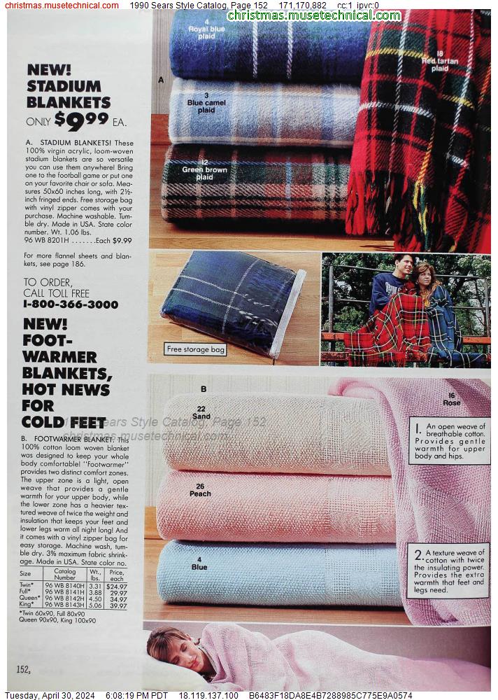 1990 Sears Style Catalog, Page 152