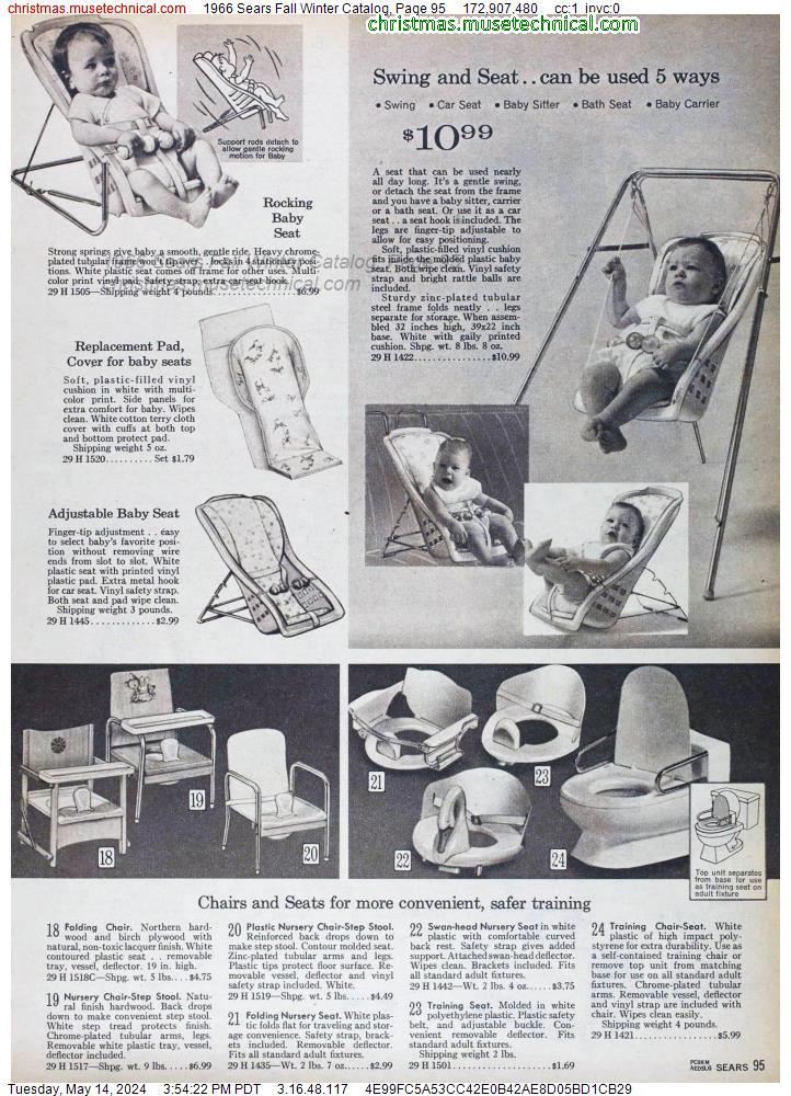 1966 Sears Fall Winter Catalog, Page 95