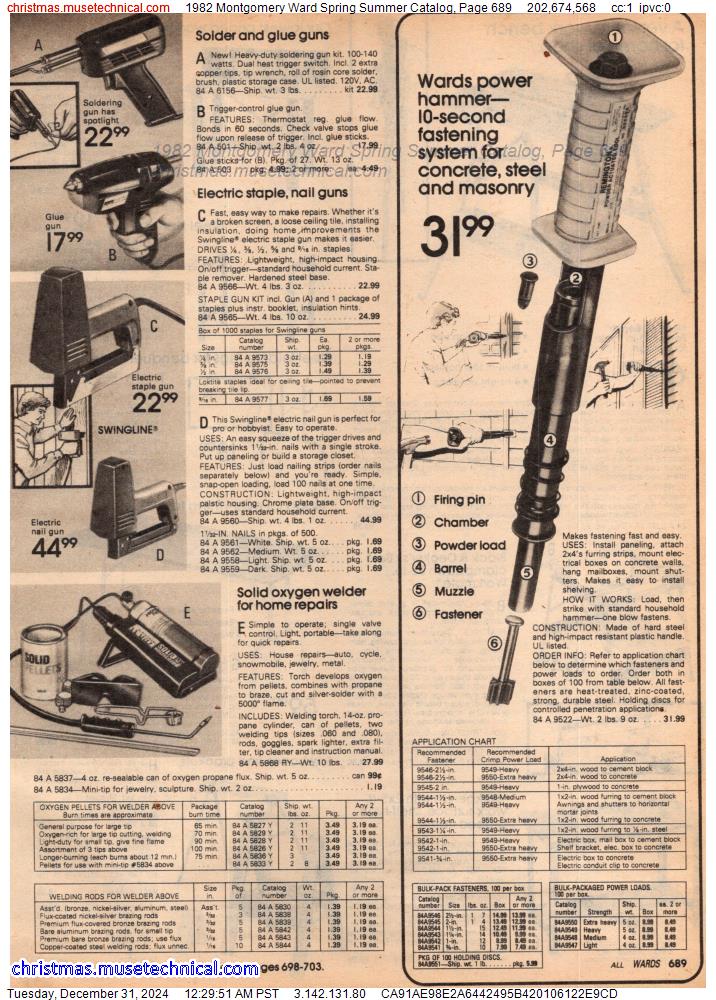 1982 Montgomery Ward Spring Summer Catalog, Page 689