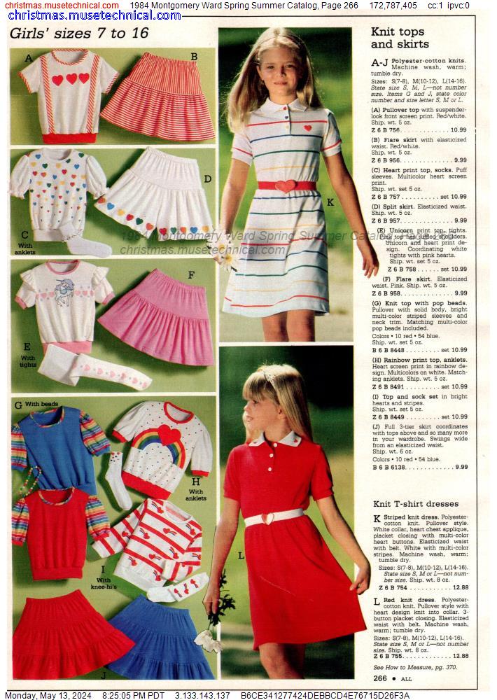 1984 Montgomery Ward Spring Summer Catalog, Page 266