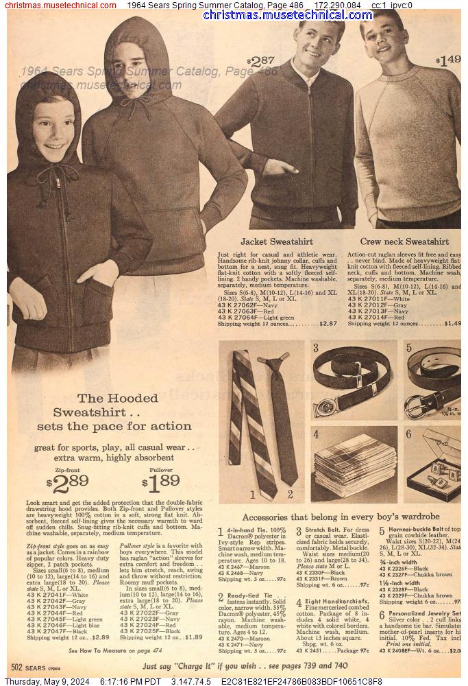1964 Sears Spring Summer Catalog, Page 486