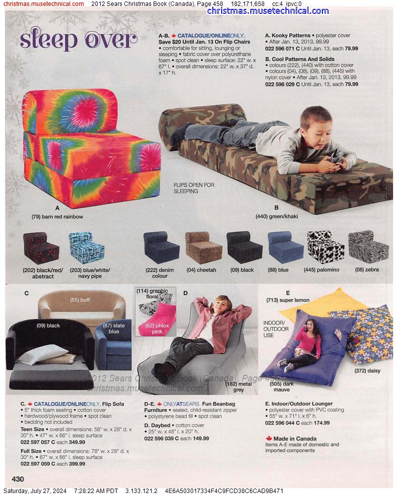 2012 Sears Christmas Book (Canada), Page 458