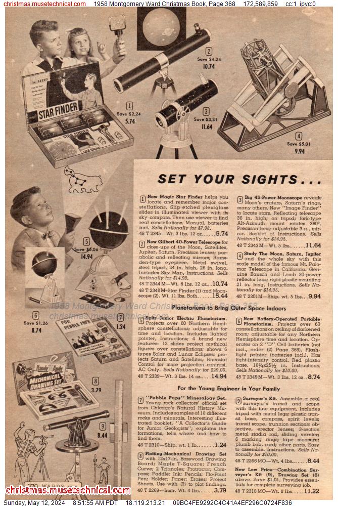 1958 Montgomery Ward Christmas Book, Page 368