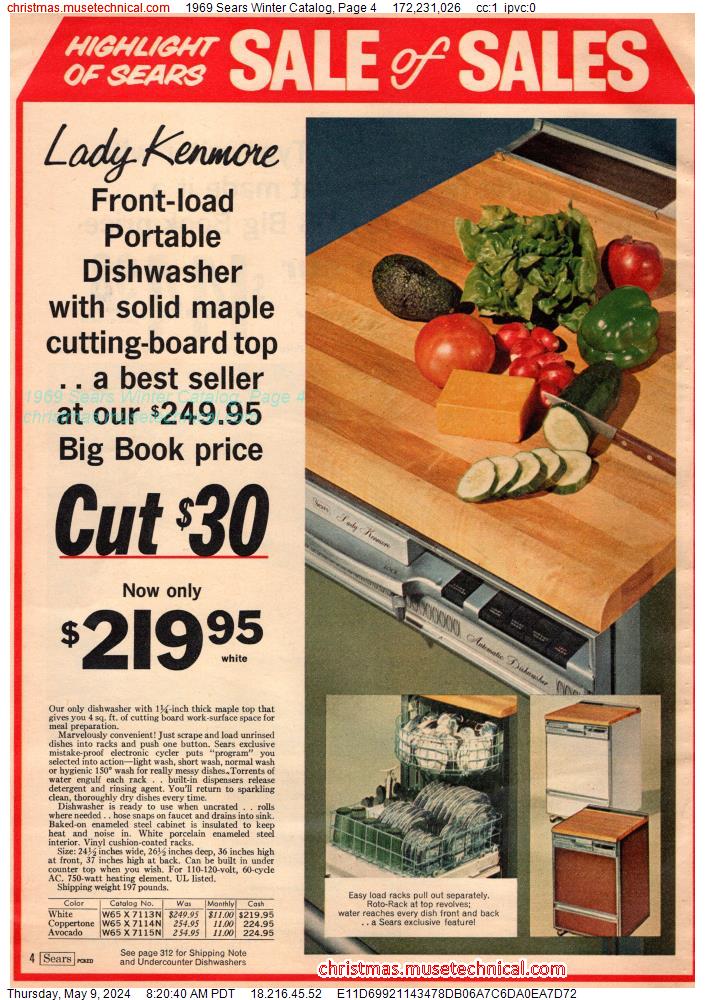 1969 Sears Winter Catalog, Page 4