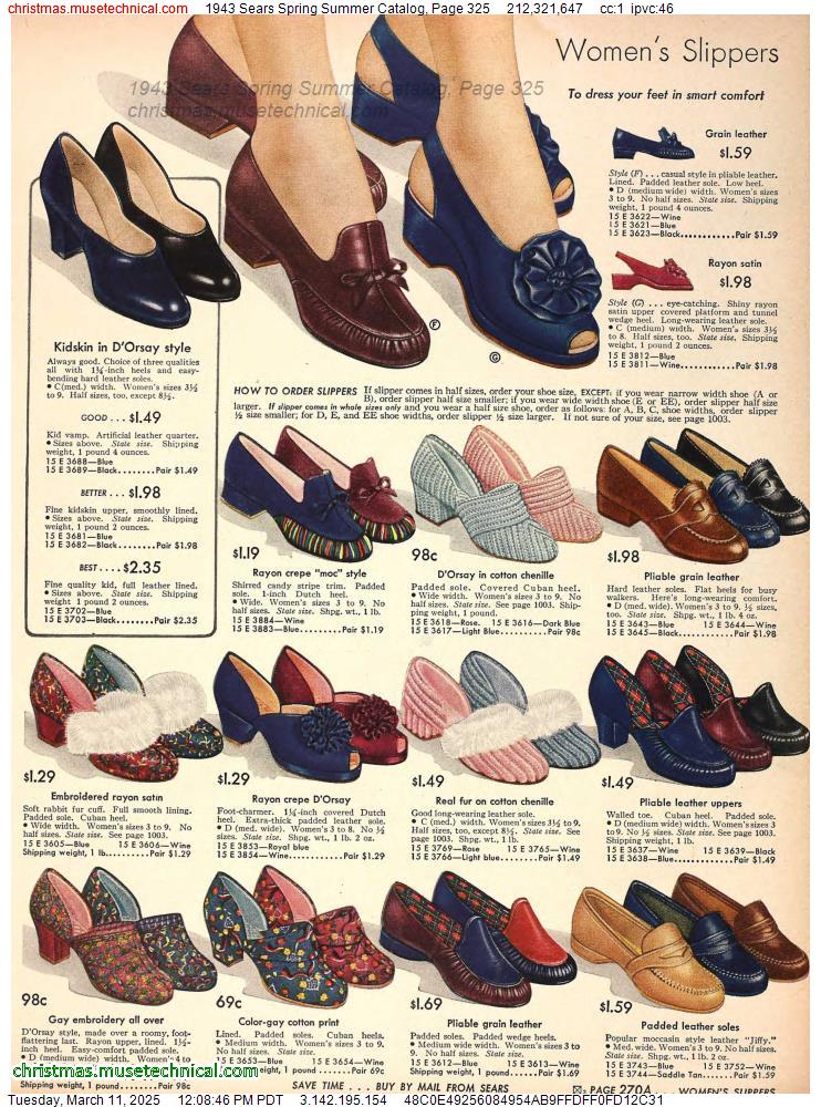 1943 Sears Spring Summer Catalog, Page 325