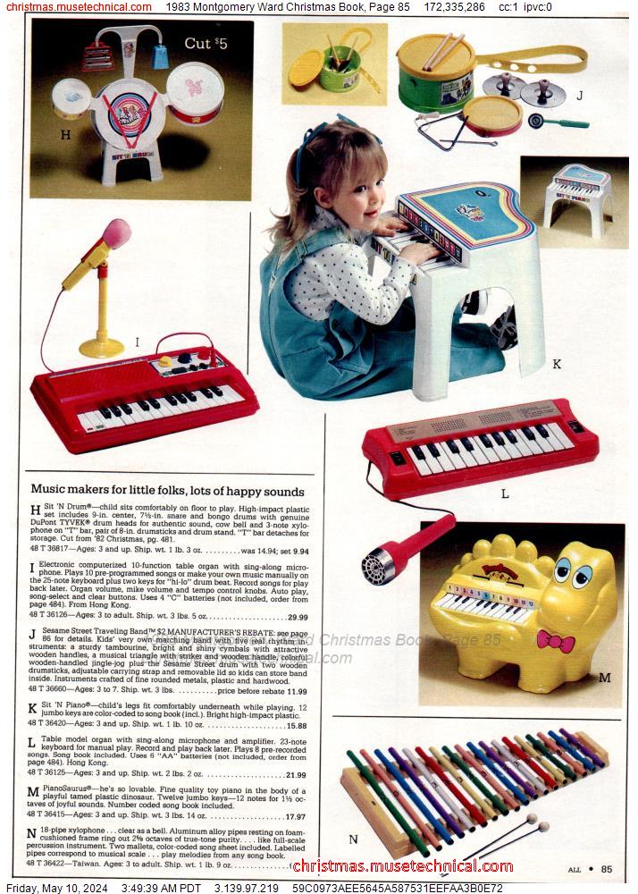 1983 Montgomery Ward Christmas Book, Page 85