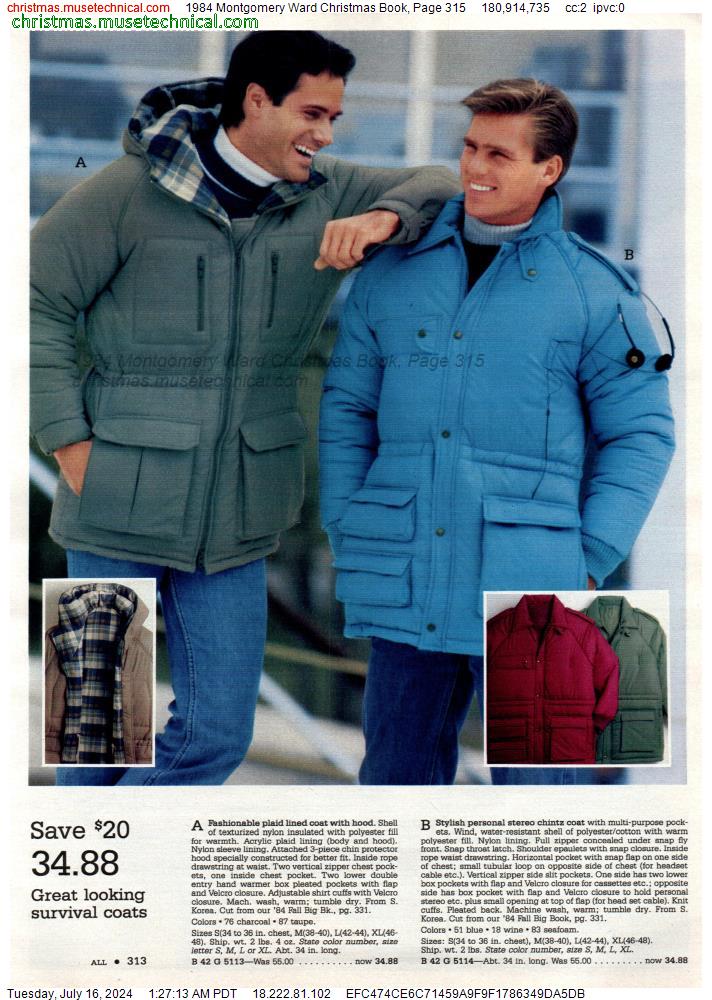 1984 Montgomery Ward Christmas Book, Page 315