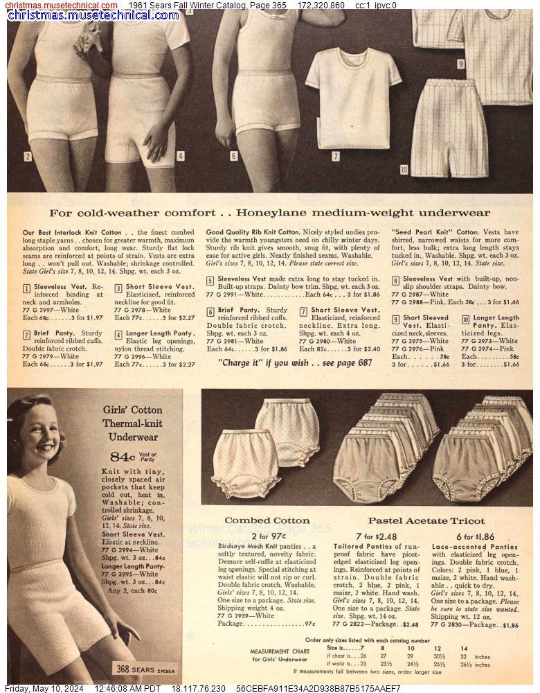 1961 Sears Fall Winter Catalog, Page 365