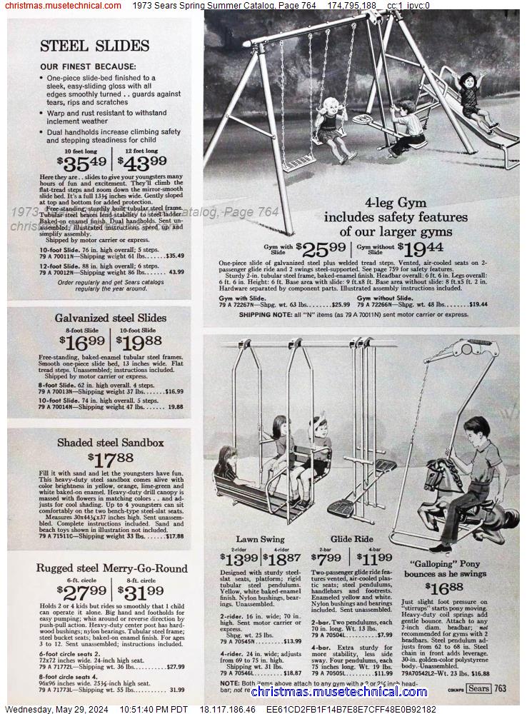 1973 Sears Spring Summer Catalog, Page 764