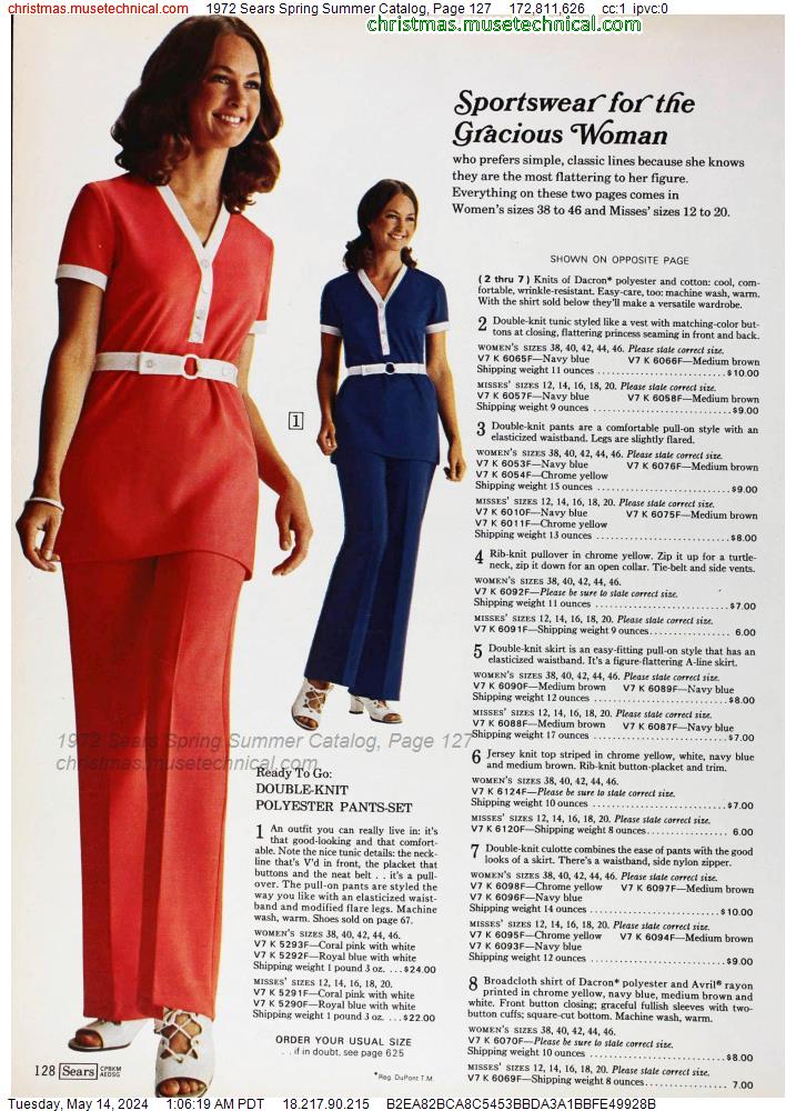 1972 Sears Spring Summer Catalog, Page 127