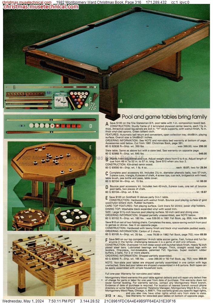 1982 Montgomery Ward Christmas Book, Page 316