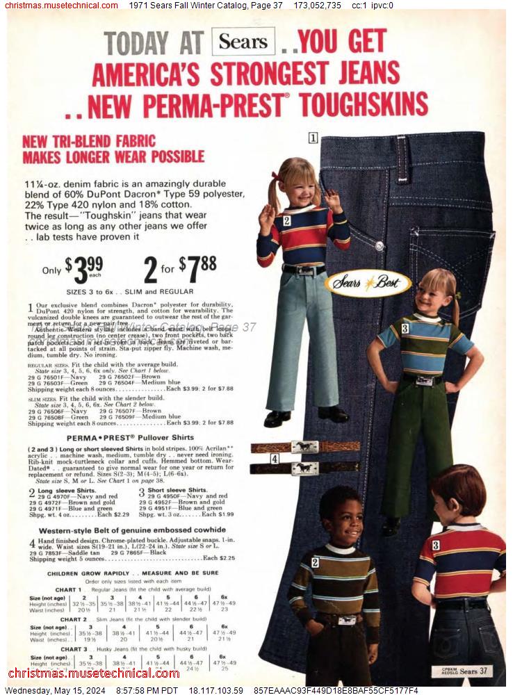1971 Sears Fall Winter Catalog, Page 37