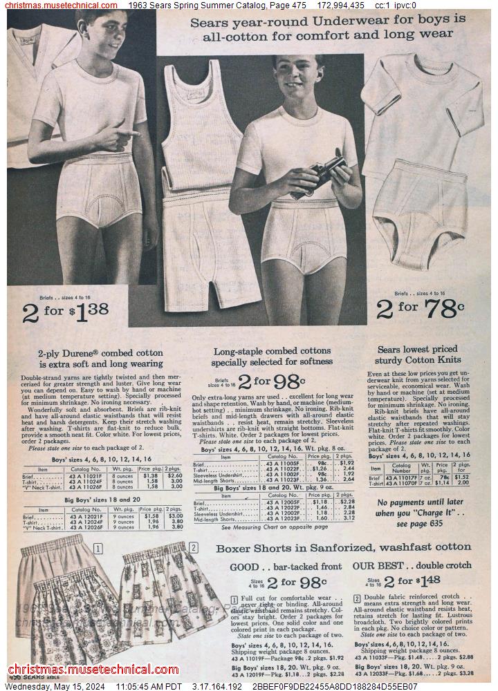 1963 Sears Spring Summer Catalog, Page 475