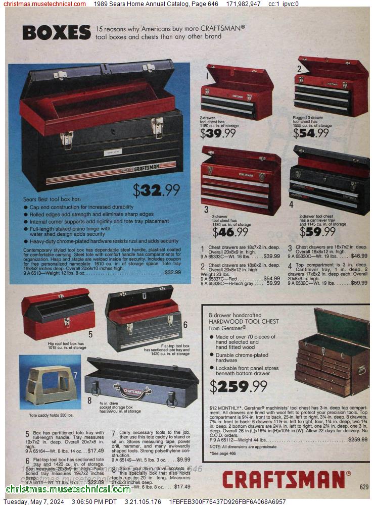 1989 Sears Home Annual Catalog, Page 646