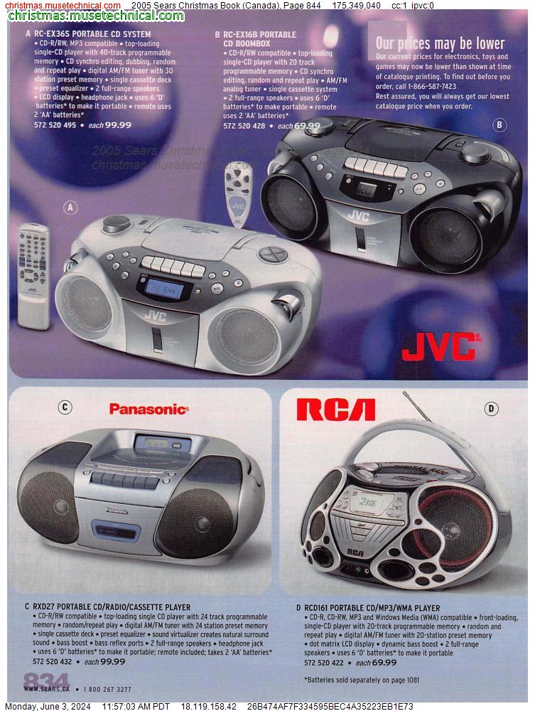 2005 Sears Christmas Book (Canada), Page 844
