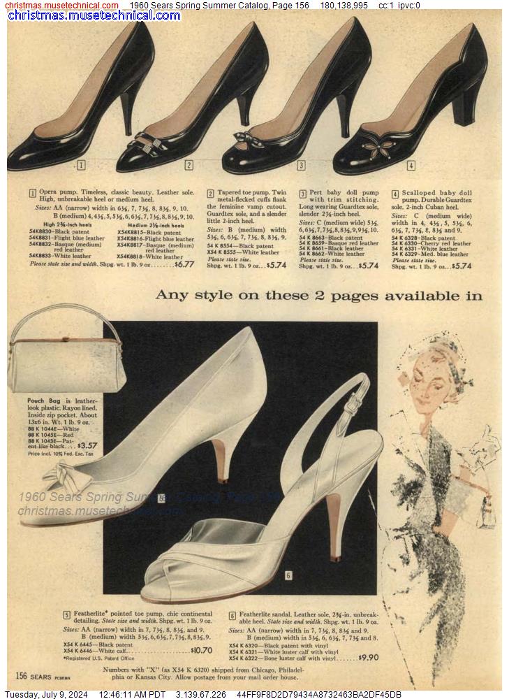 1960 Sears Spring Summer Catalog, Page 156