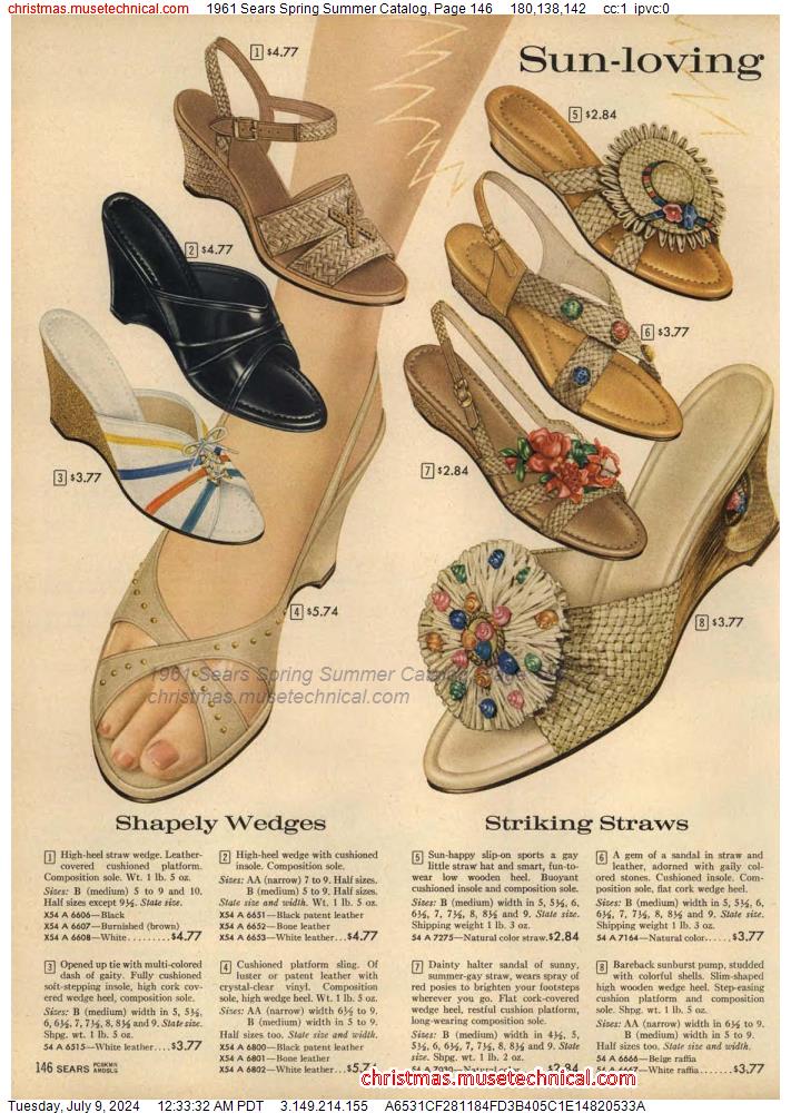 1961 Sears Spring Summer Catalog, Page 146