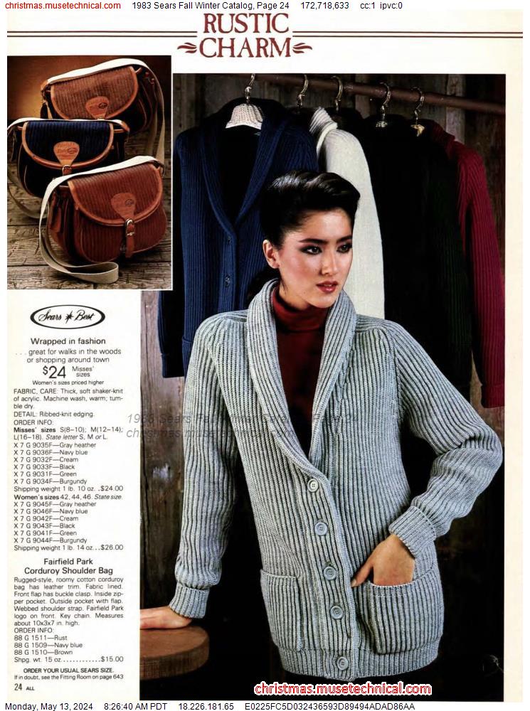1983 Sears Fall Winter Catalog, Page 24