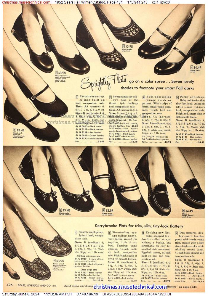 1952 Sears Fall Winter Catalog, Page 431