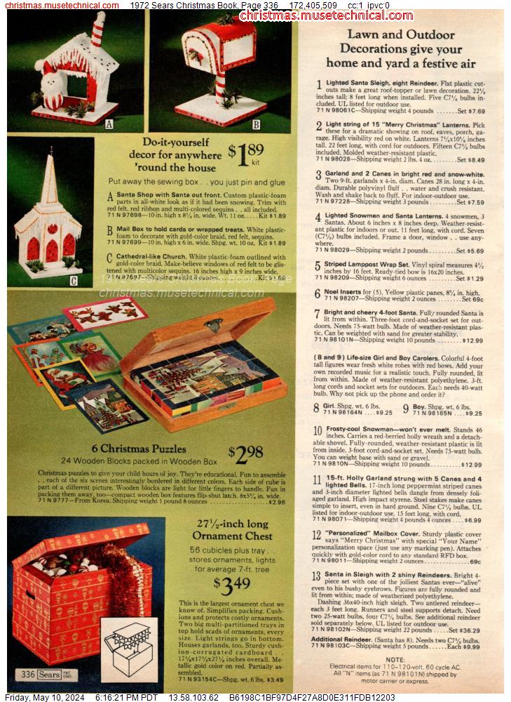 1972 Sears Christmas Book, Page 336