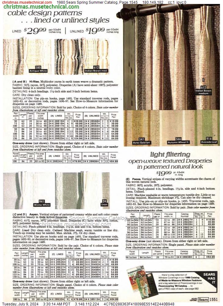 1980 Sears Spring Summer Catalog, Page 1545