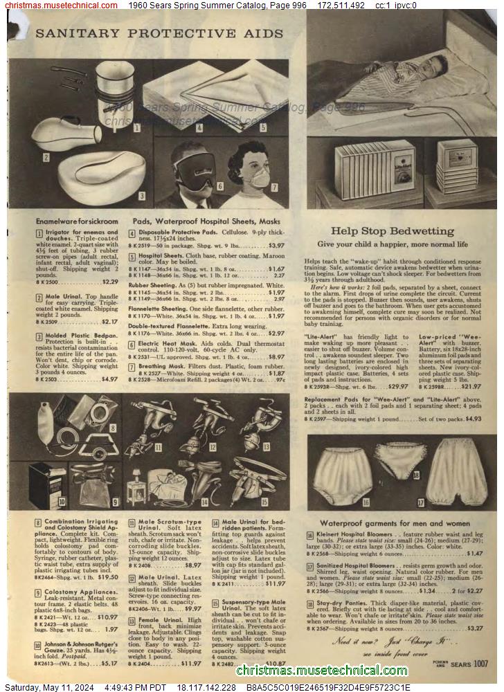 1960 Sears Spring Summer Catalog, Page 996