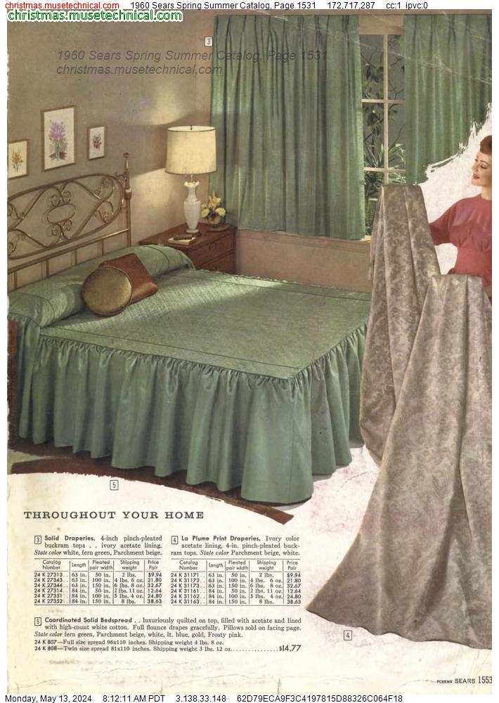 1960 Sears Spring Summer Catalog, Page 1531