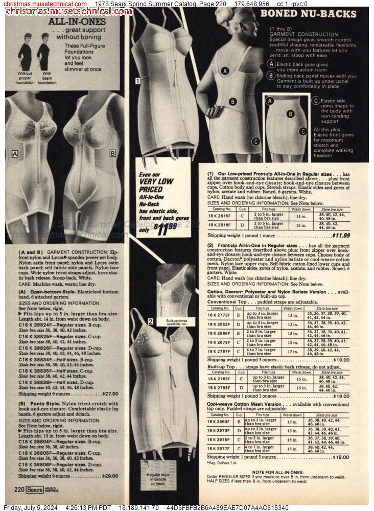 1978 Sears Spring Summer Catalog, Page 220