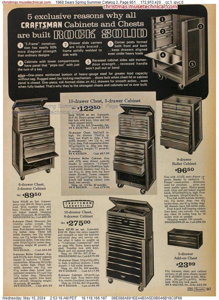 1968 Sears Spring Summer Catalog 2, Page 951