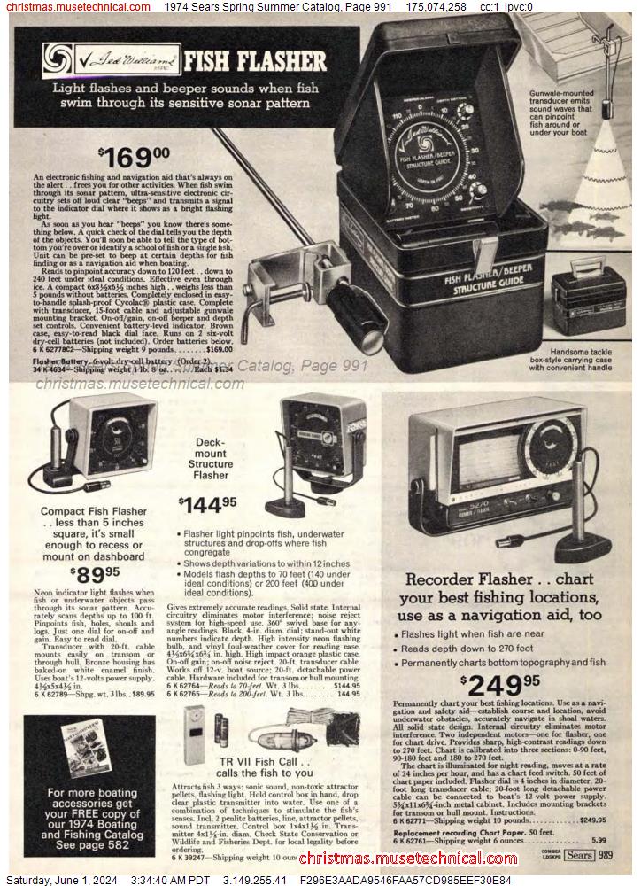 1974 Sears Spring Summer Catalog, Page 991