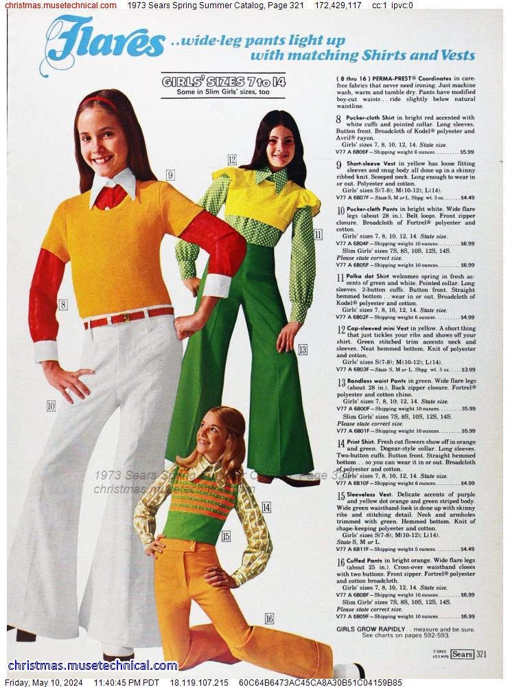 1973 Sears Spring Summer Catalog, Page 321