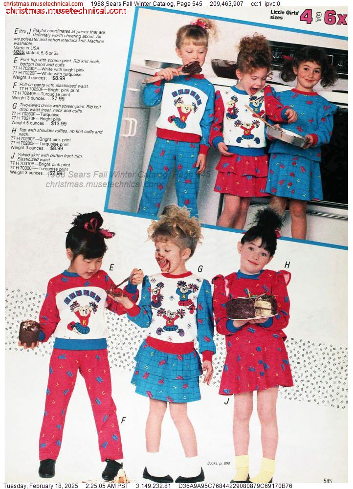 1988 Sears Fall Winter Catalog, Page 545