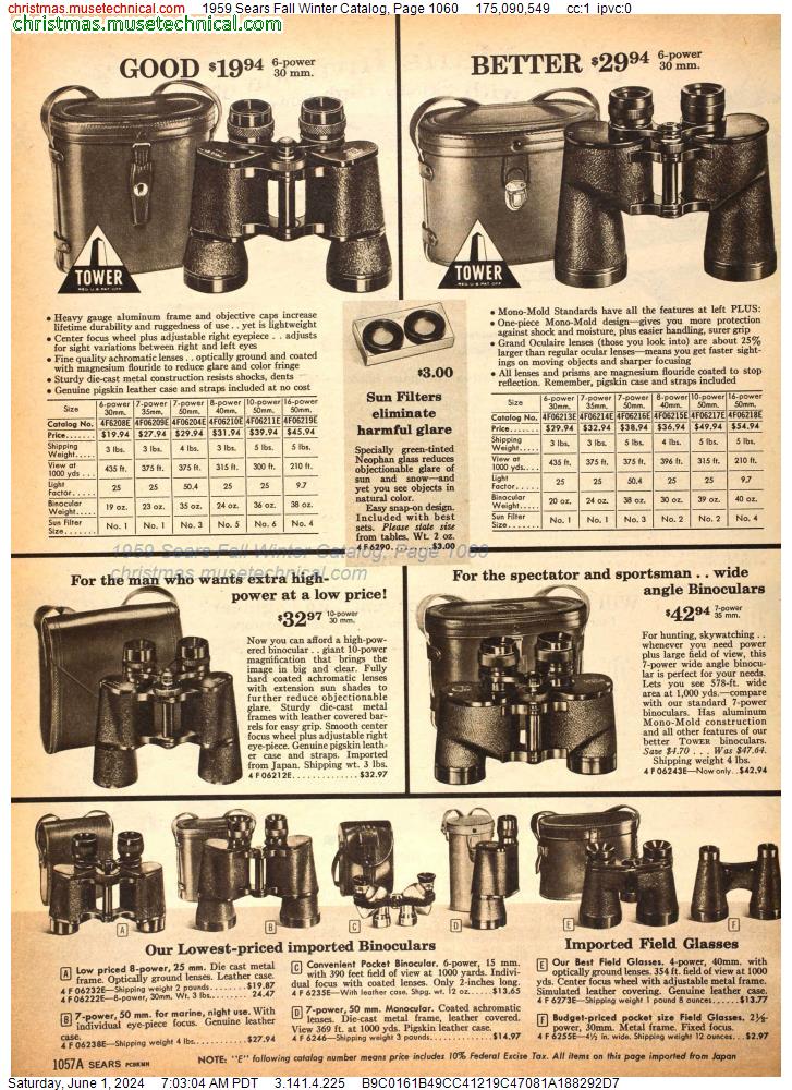 1959 Sears Fall Winter Catalog, Page 1060