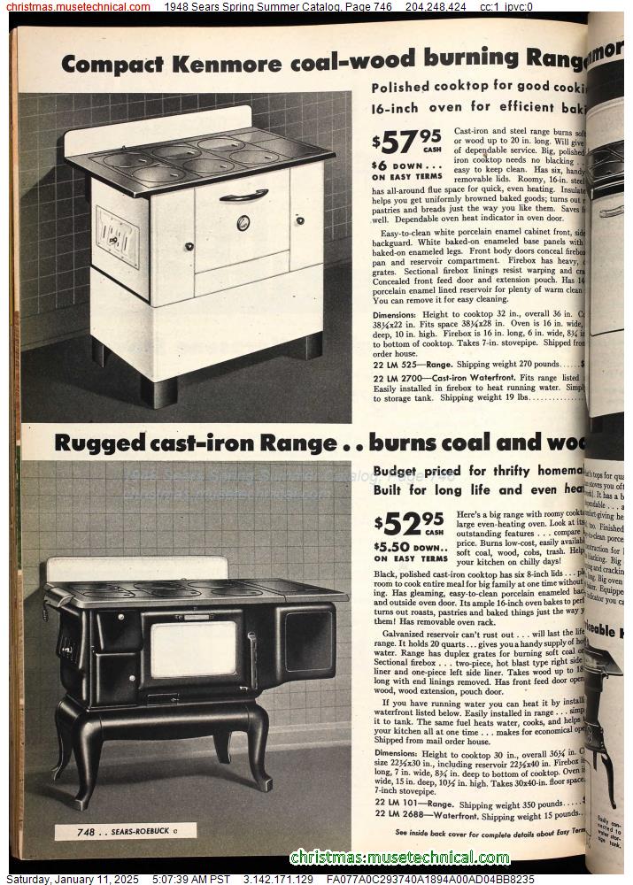 1948 Sears Spring Summer Catalog, Page 746