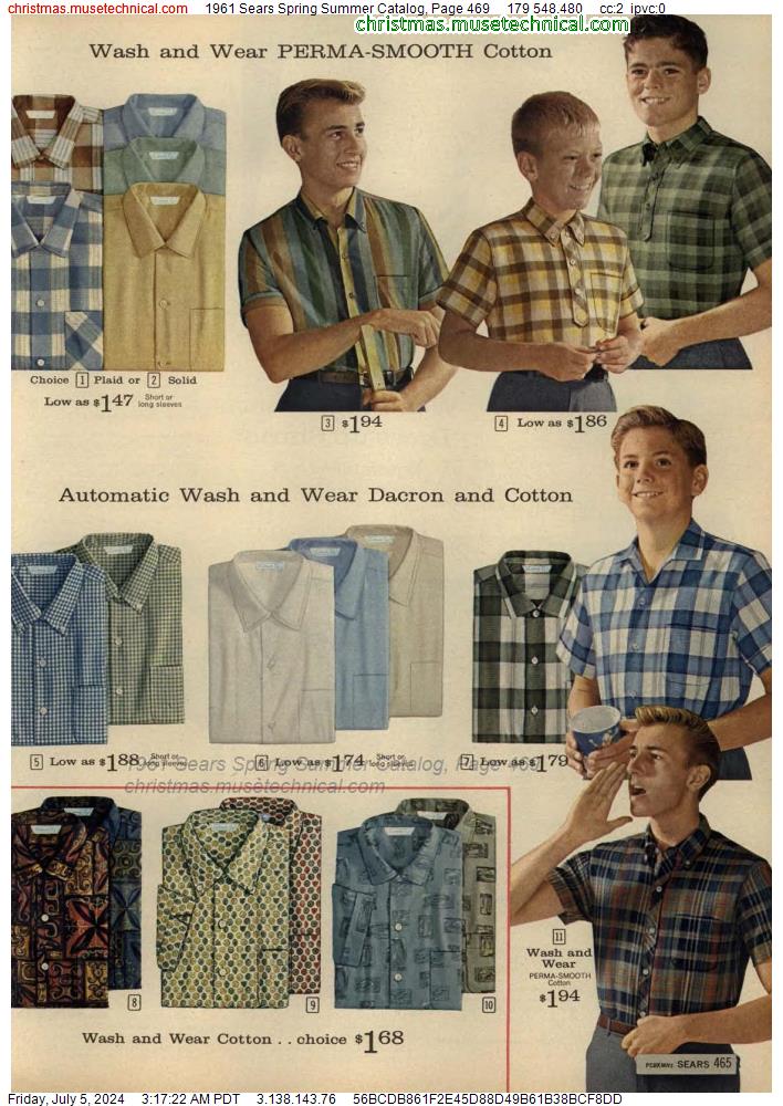 1961 Sears Spring Summer Catalog, Page 469