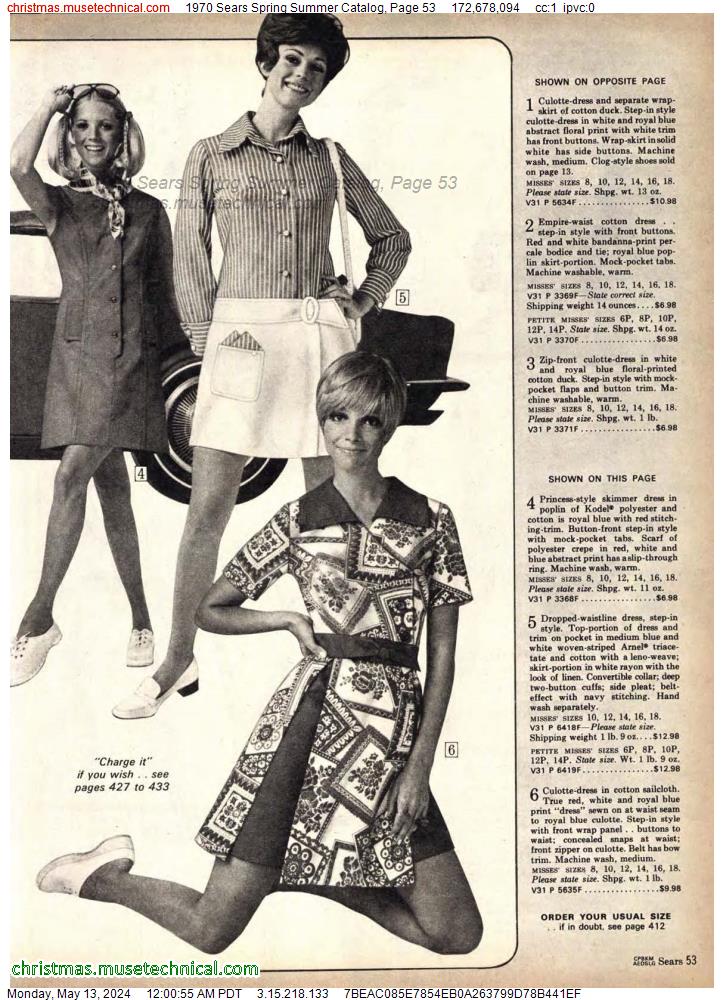 1970 Sears Spring Summer Catalog, Page 53