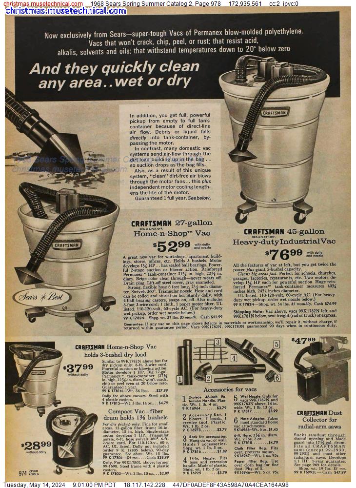 1968 Sears Spring Summer Catalog 2, Page 978