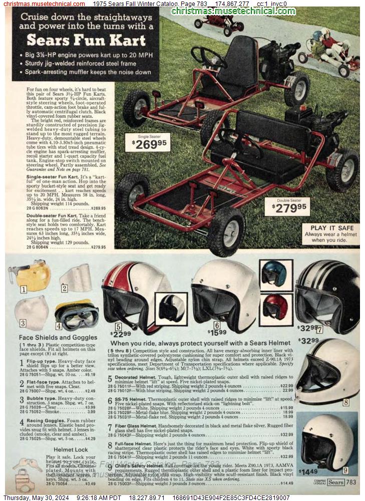 1975 Sears Fall Winter Catalog, Page 783