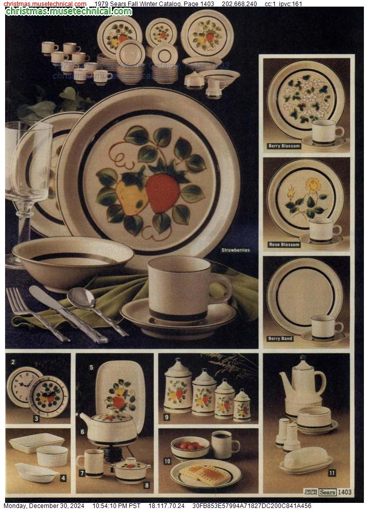 1979 Sears Fall Winter Catalog, Page 1403