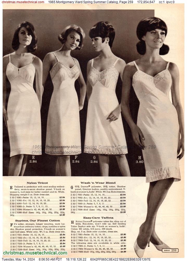 1965 Montgomery Ward Spring Summer Catalog, Page 259