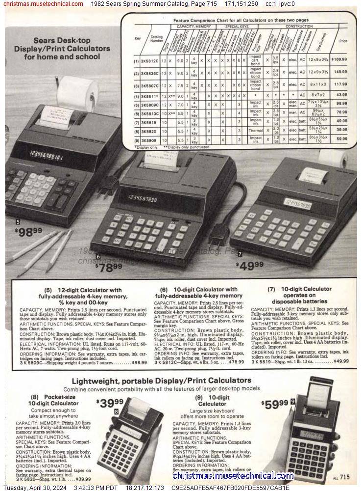 1982 Sears Spring Summer Catalog, Page 715