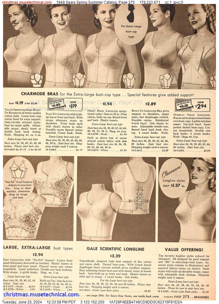 1949 Sears Spring Summer Catalog, Page 275