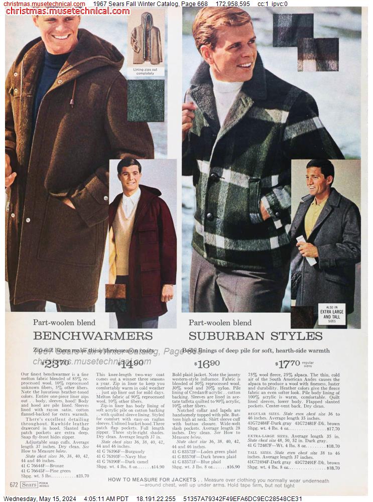 1967 Sears Fall Winter Catalog, Page 668