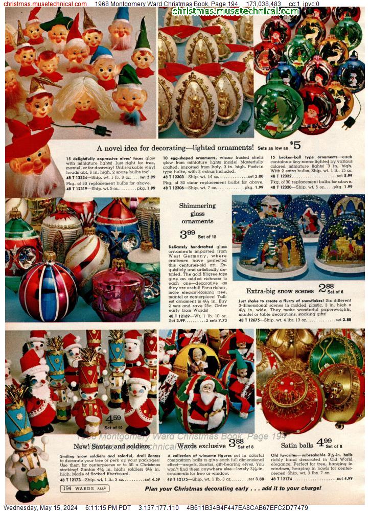 1968 Montgomery Ward Christmas Book, Page 194