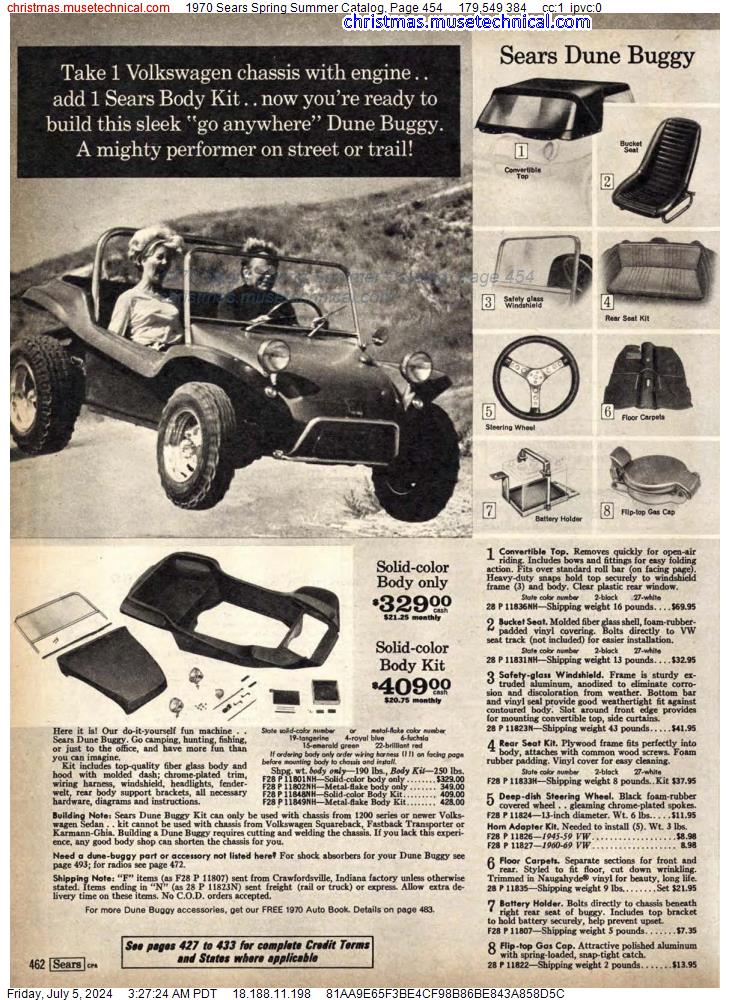 1970 Sears Spring Summer Catalog, Page 454