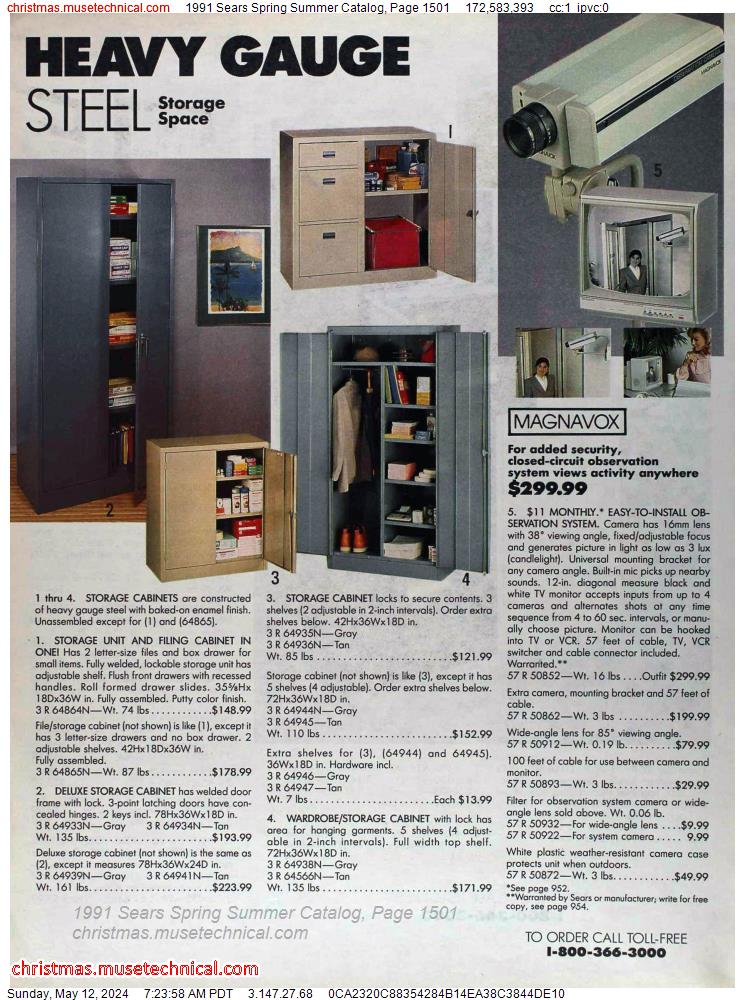 1991 Sears Spring Summer Catalog, Page 1501