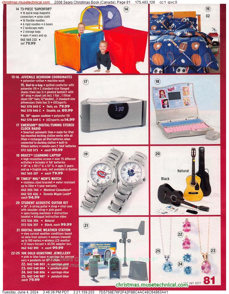 2006 Sears Christmas Book (Canada), Page 81