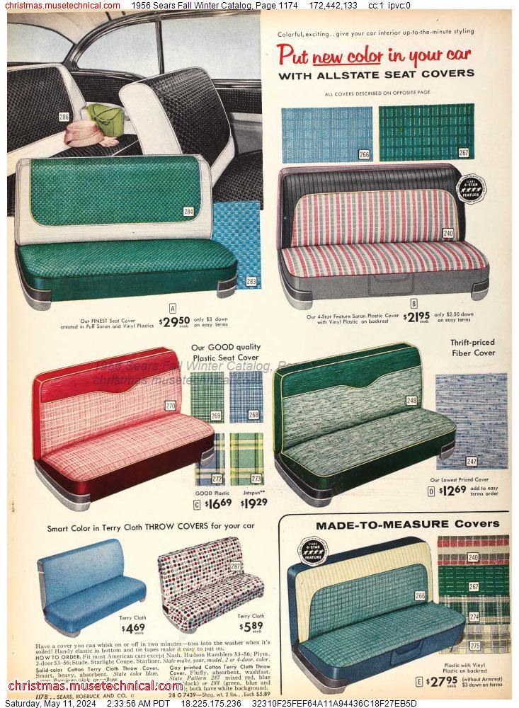 1956 Sears Fall Winter Catalog, Page 1174