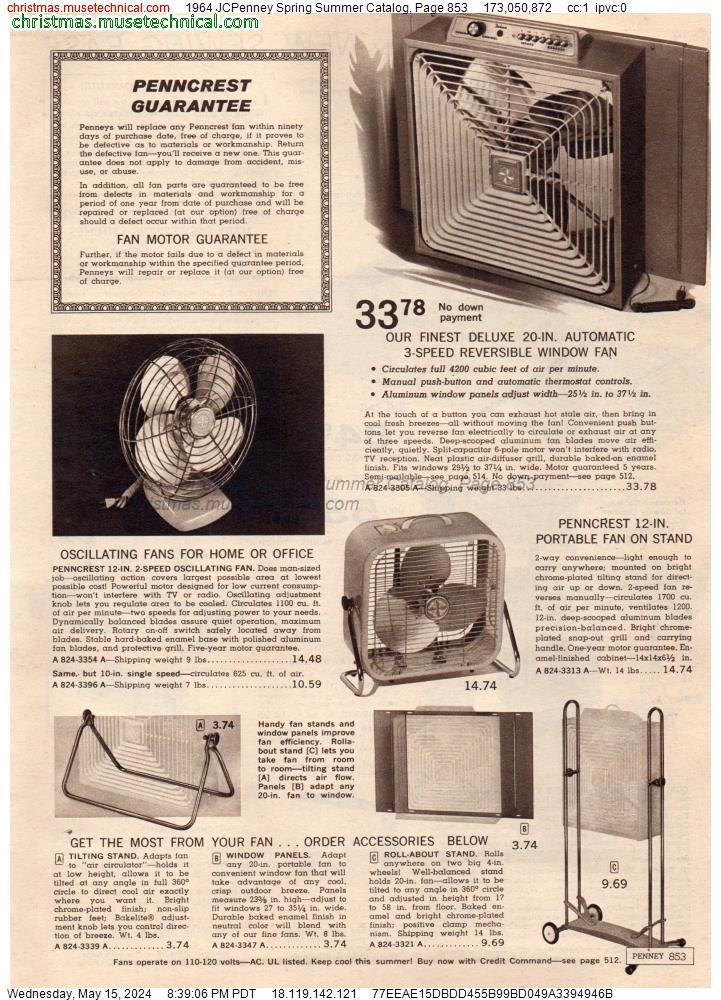 1964 JCPenney Spring Summer Catalog, Page 853